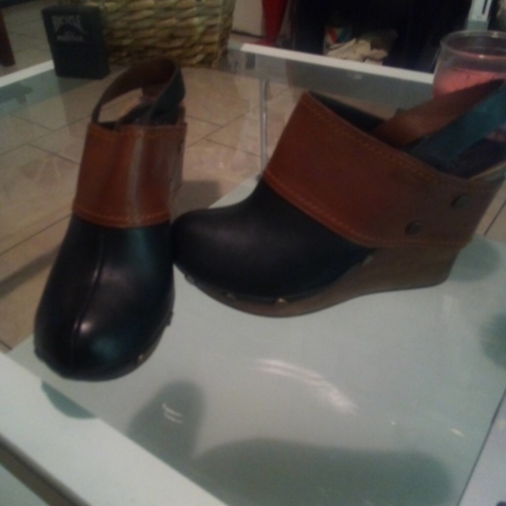 See by Chloe wooden studded clogs